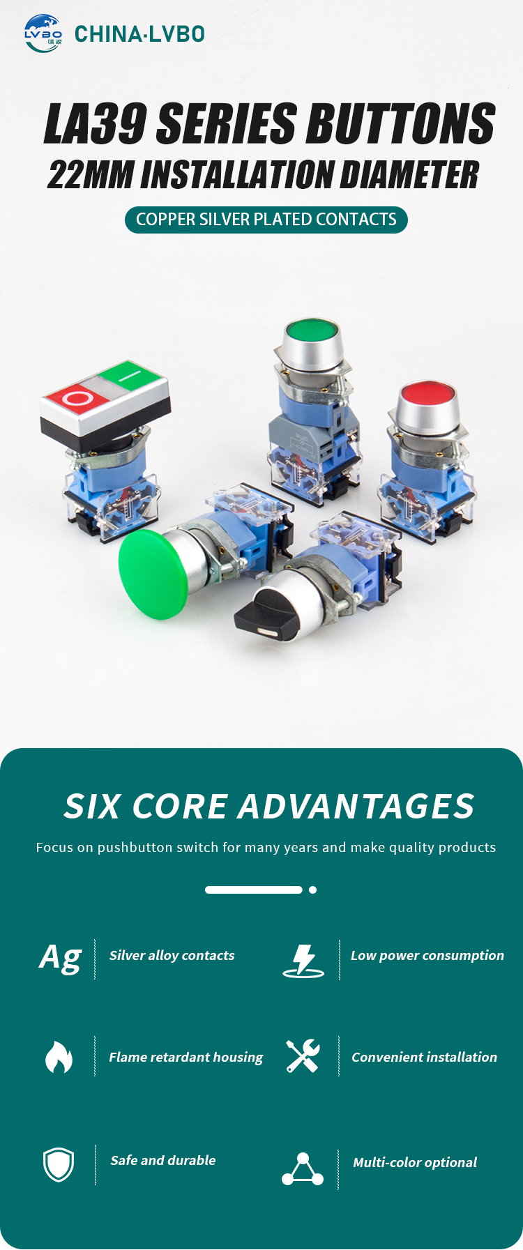 Buy China Wholesale Lvbo Hot Sale Start Control Switch Lay39 22mm ...