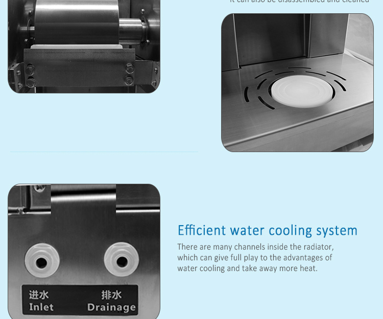 Touch Screen Snowflake Ice Machine Water Cooling Korea Bingsu Machine  240kg/24h
