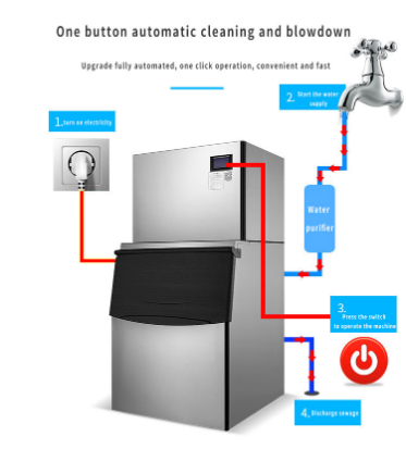 Buy Wholesale China 1000 Kg Per Day Commercial Ice Cube Maker