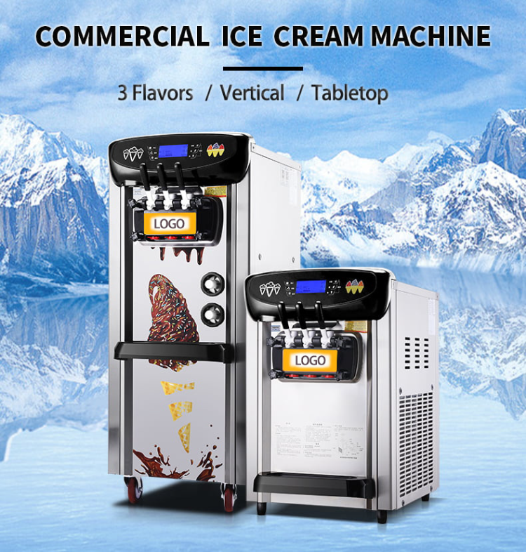 glacier soft serve ice cream machine