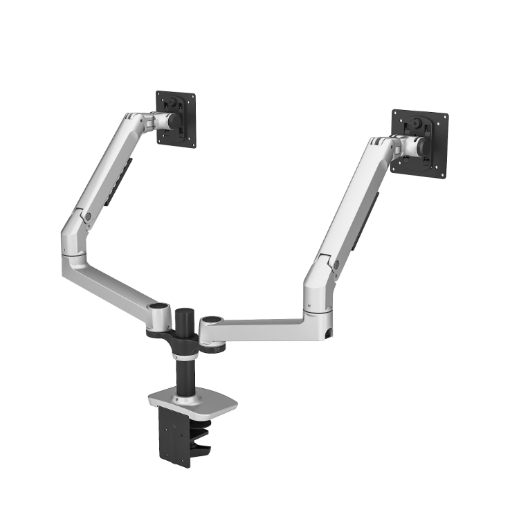 Modern Office Flexible Gas Spring Dual Arms Desk Mount Laptop And ...