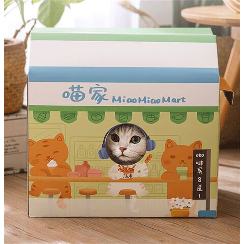 Neues Design Katzenkratzbrett aus Wellpappe, Katzenspielzeug, Katzenkratzhaus