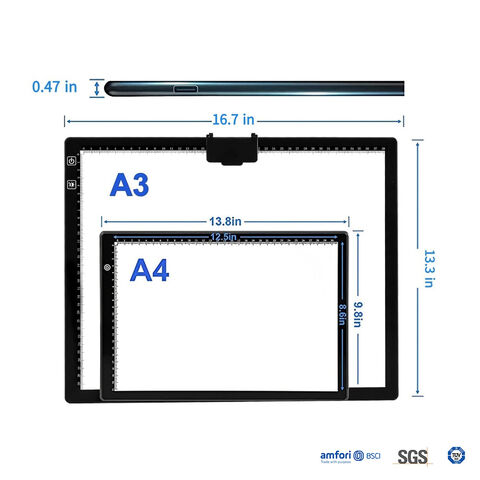 A4 Digital Graphics Tablet LED Drawing Board Light Box Tracing Copy Pa