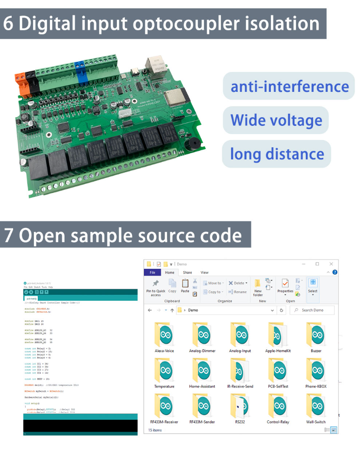 Buy Wholesale China Kc868-a8s Esp32 Relay Board Rs232 Usb W/e Relay ...