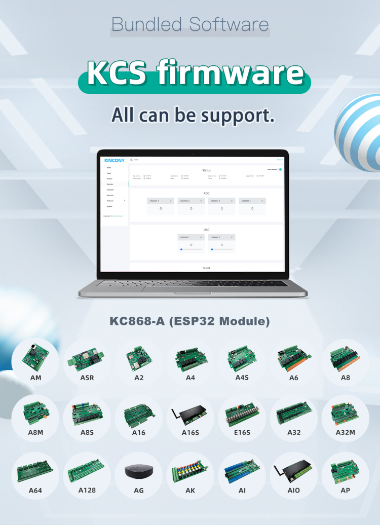 Buy Wholesale China Kc868-a8s Esp32 Relay Board Rs232 Usb W/e Relay ...