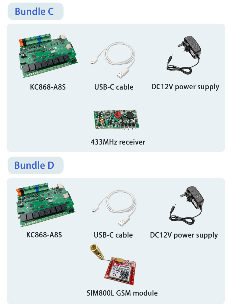 Buy Wholesale China Kc868-a8s Esp32 Relay Board Rs232 Usb W/e Relay ...