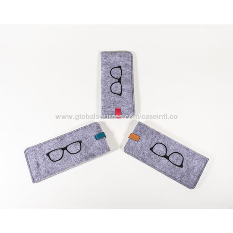 Buy Wholesale China Eco-friendly Soft Felt Eyeglasses Pouch Slip-in Sunglass  Pouch Slim Pocket Eyeglasses Case & Eyeglass Pouch, Felt Eyewear Case, Slip-in  Case at USD 0.35