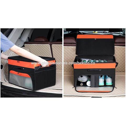 Golf Trunk Organizer 2 Layer Portable Water Resistant Golf Trunk Storage 
