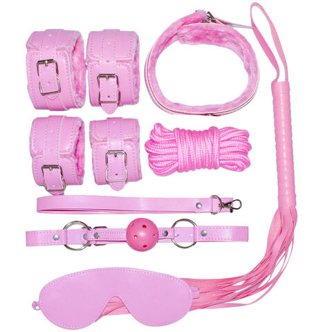 For Couples Bondage Tools Adult Sex Toys Handcuffs and Leg Chains Whip  Blindfolds Bed Male Female Fetish Play Toys Set of 10 Red - AliExpress