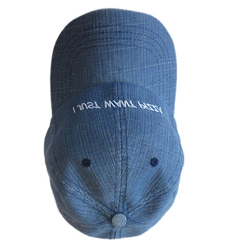 Casquette de baseball brodée en denim, meilleures ventes et prix économique