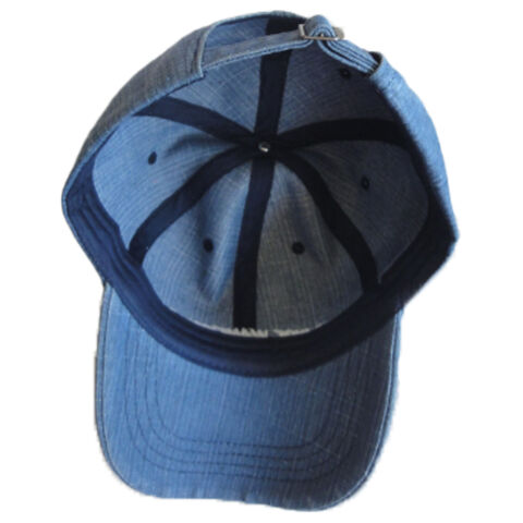 Casquette de baseball brodée en denim, meilleures ventes et prix économique
