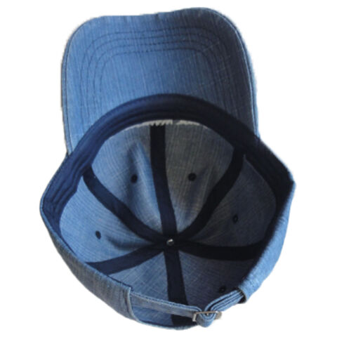 Casquette de baseball brodée en denim, meilleures ventes et prix économique