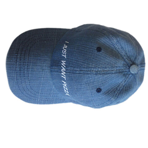 Casquette de baseball brodée en denim, meilleures ventes et prix économique
