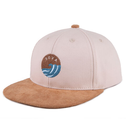 Gorra Snapback para niños, 6 paneles, visera plana, etiqueta de cuero, personalizable para baloncesto y hombres