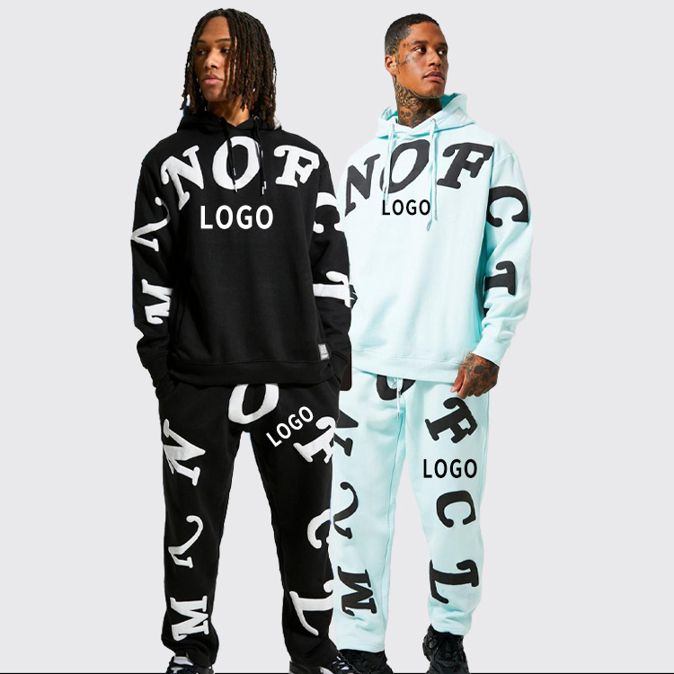 Custom Print Puff Logo Wholesale High Quality 100% Cotton Sweatsuit Men's  Thick Joggers Set Sport Sweatsuits Tracksuit for Men - China Hoodies and  Men's Hoodies price