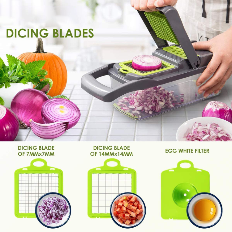 Buy Wholesale China 12 In 1 Manual Vegetable Slicer Vegetable Chopper Food  Chopper Onion Cutter Kitchen Gadgets & Vegetable Slicer at USD 5.4