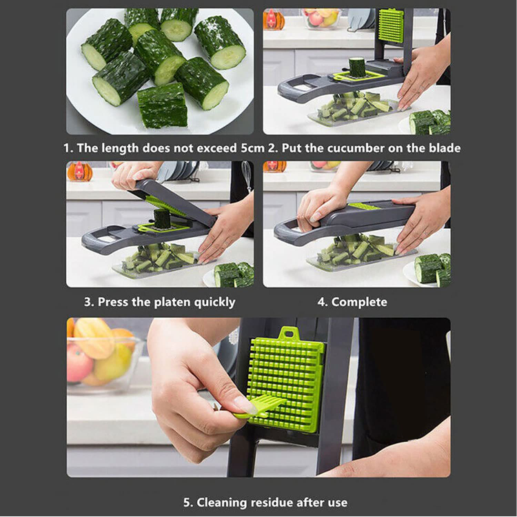 Buy Wholesale China 12 In 1 Manual Vegetable Slicer Vegetable Chopper Food  Chopper Onion Cutter Kitchen Gadgets & Vegetable Slicer at USD 5.4