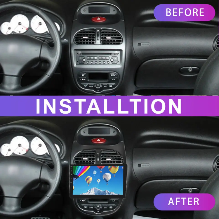 Car Dvd Player Frame For Peugeot 206 9