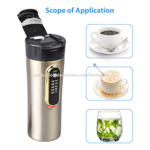 Electric Heating Cup Thermos Bottle Stainless Steel Water Bottle