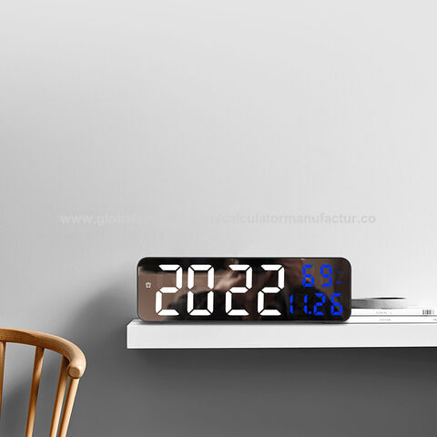 Buy Wholesale China Solid Wood Large Screen Digital Clock