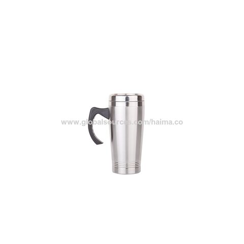 Buy Wholesale China Custom Logo Double Wall Stainless Steel Coffee Cups  12oz Travel Mug Stainless Steel Tumbler Car Mug & Stainless Steel Coffee Mug  at USD 1.19