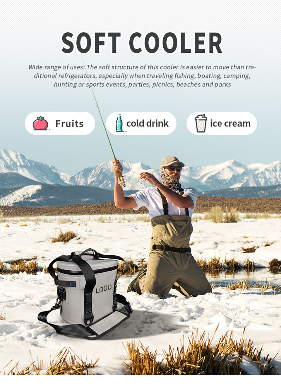 Buy Wholesale China Custom 840d Tpu Light Grey Waterproof Lunch Food