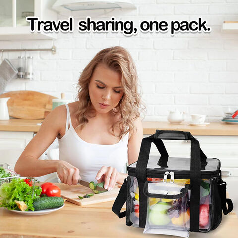 Buy Wholesale China Clear Lunch Bags For Work 24-can Large Transparent Lunch  Bag Stadium Approved Clear Lunch Tote Bag For Women Men & Clear Lunch Bag  at USD 3.5