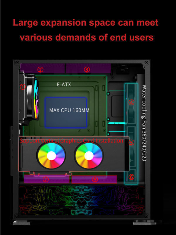 Factory Directly Supply Gaming Hardware Gabinete Casing Mid Tower Rgb ...