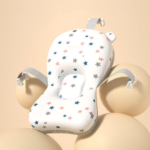 Banheira Dobrável de Plástico para Bebê com Suporte, Almofada e Sensor de Temperatura - Banheira Infantil Dobrável para Crianças