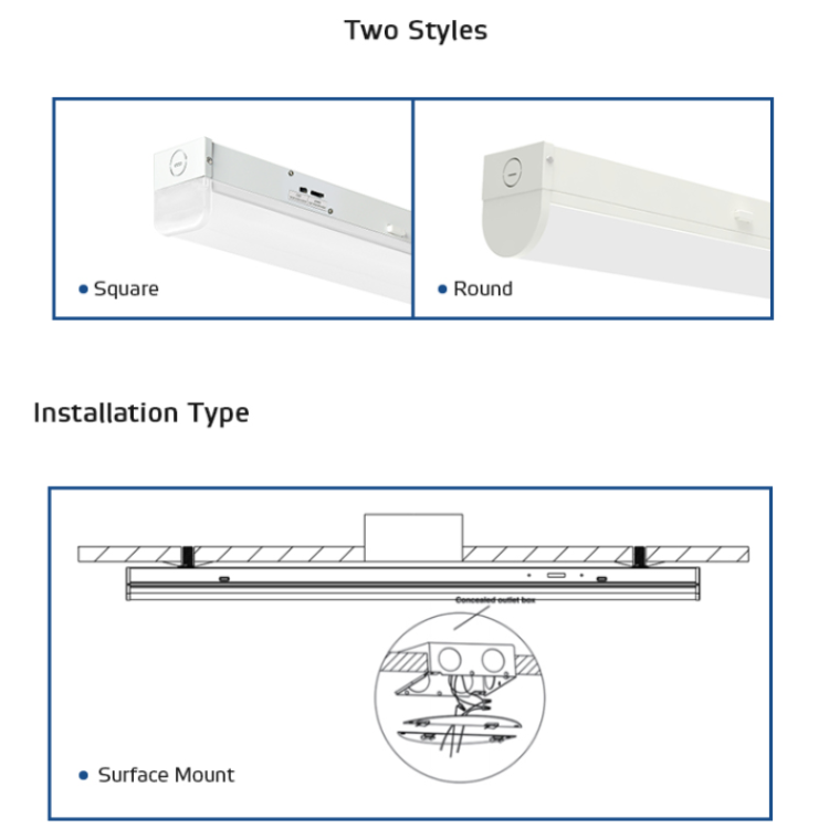 App Controlled Commercial Industrial 4ft 8ft Cool White Fluorescent ...