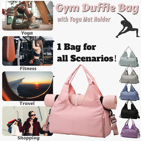 Compre Yoga Gym Bag Para Mulheres Gym Duffel Bag Com Yoga Mat