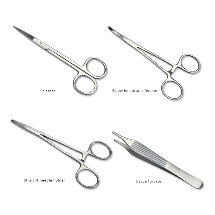Surgery Tools: Scalpel, Knives, Sharpening Stone, Needle Holder Forceps With Cutting Fig5 367478270