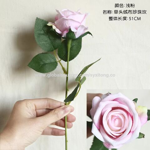 MOQ Artificial Flower Red Pearl Berries Branch For Wedding