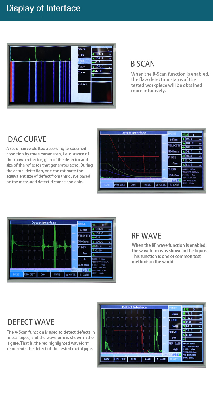 Jimtec Jitai9102 Digital Handheld Metal Welding Ut Ultrasonic Flaw