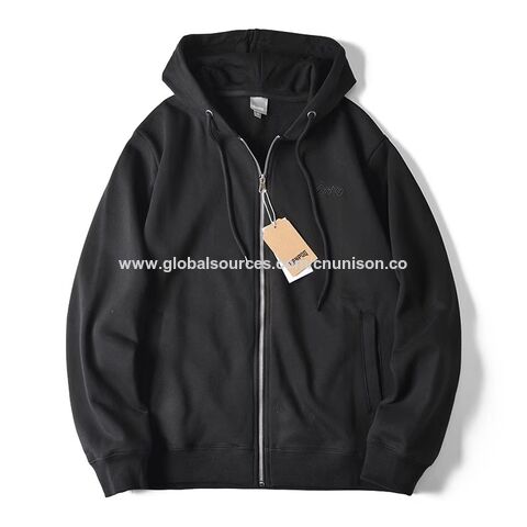 Women's Sweatshirt Hoodie Jacket For Gym 100- Black