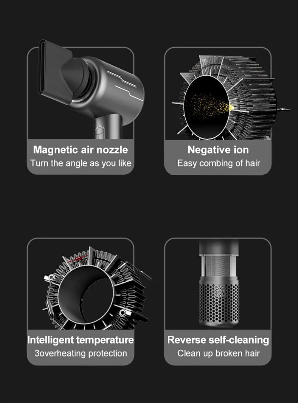 China Supersonic Hair Dryer Factory Secador De Pelo Super New Design