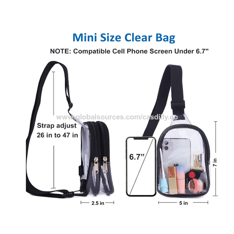 Clear Bag Stadium Approved - Tpu Clear Purse With Front Pocket For  Concerts, Sports, Festivals - Clear Crossbody Bags For Women