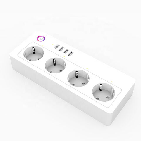 Wifi Smart Tuya Power Strip Surge Protector 4 AC AU Outlet Plug