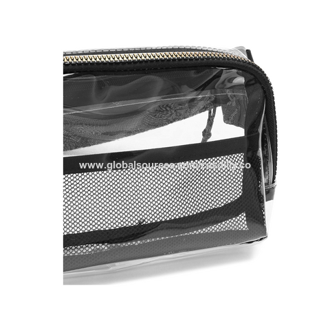 Bolsas transparentes para mujer, bonita bolsa transparente aprobada por el  estadio, bolso transparente con cremalleras y correa ajustable