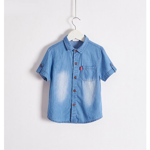 Chemise Manches Courtes Garçon Haut de Gamme au Design Avant-Gardiste