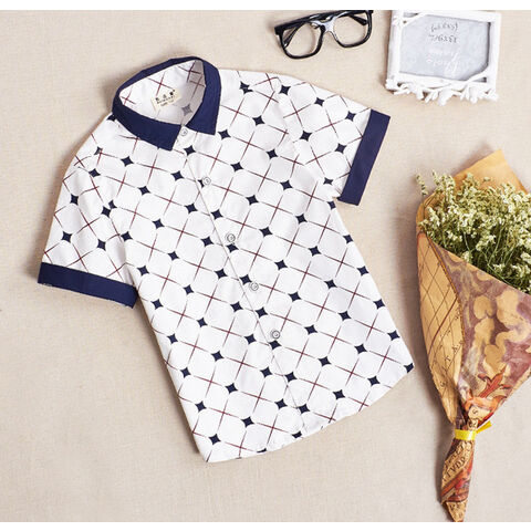 Chemise Manches Courtes Garçon Haut de Gamme au Design Avant-Gardiste