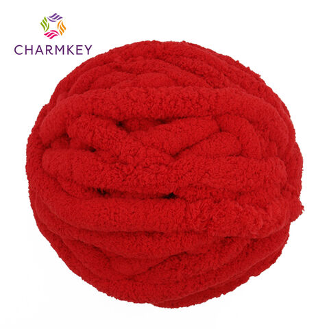 Buy Wholesale China Wholesale 2cm Hand Knitting Crochet Bulky Thick Giant  Fancy Wool 100% Polyester Velvet Jumbo Soft Chunky Chenille Yarn & Chenille  Chunky Yarn at USD 1.59