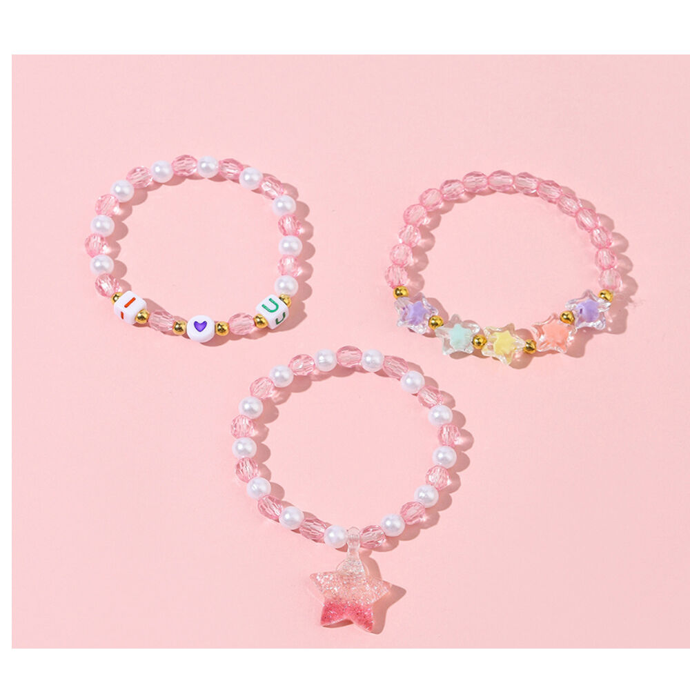 Buy Wholesale China Pink Star Bracelets For Kids, Little Girl Plastic