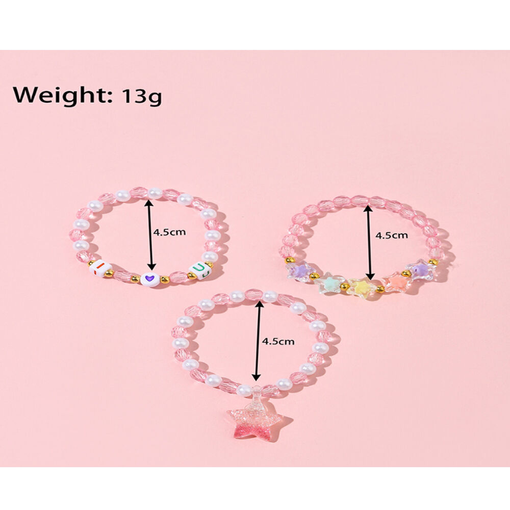 Buy Wholesale China Pink Star Bracelets For Kids, Little Girl Plastic