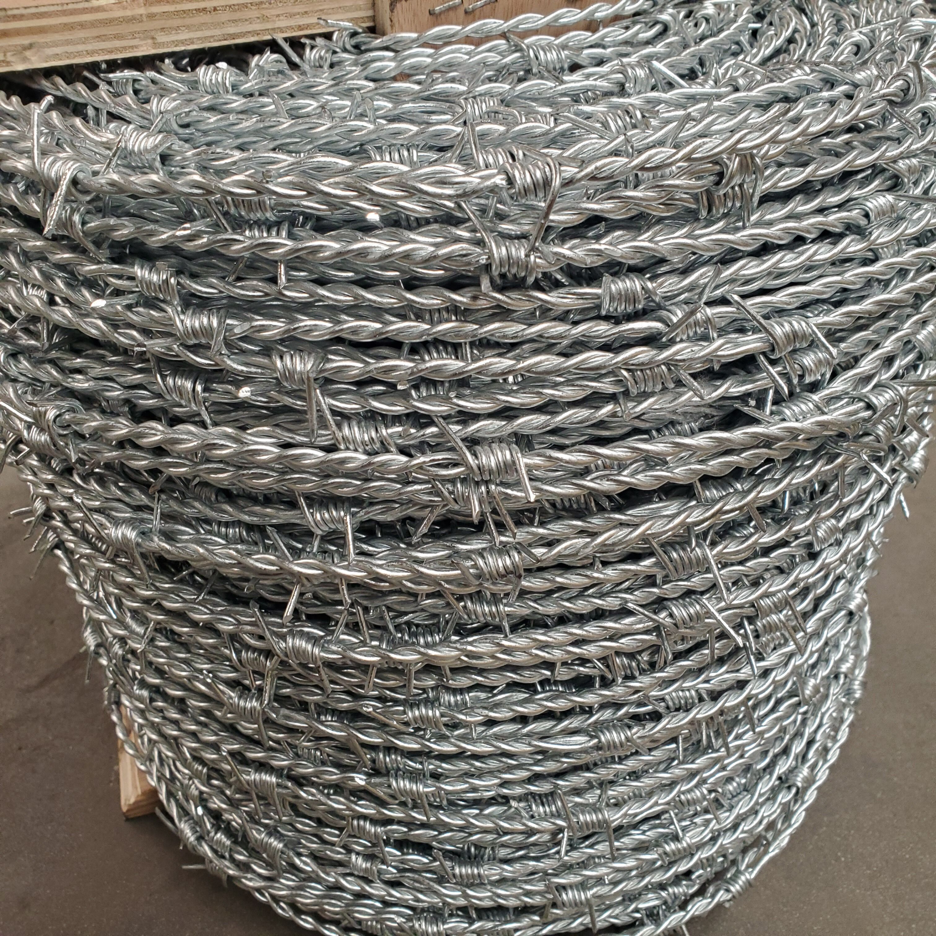 Twisted Strand Or Single Galvanized Barbed Wire - Expore China ...