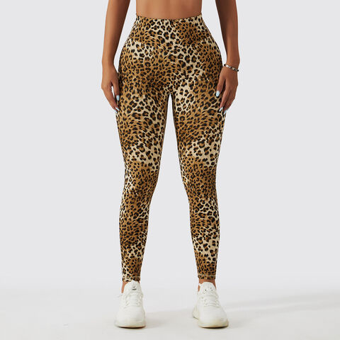 Compre Nuevo Diseño Personalizado Leopard Leggings Mujer Elástico Fitness  Athletic Wear Yoga Leggings y Leggings Para Las Mujeres de China por 10.4  USD