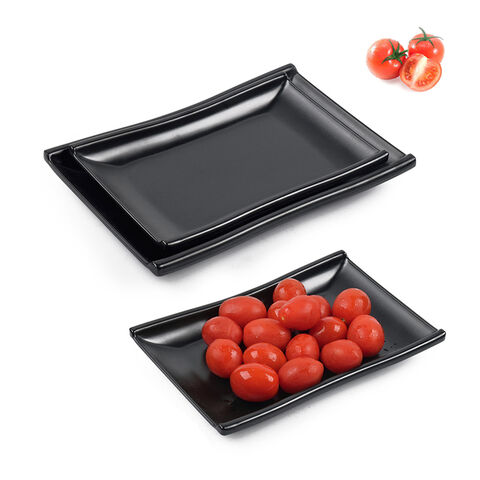 Tabletops Gallery Sushi 20-Piece Black/Red Ceramic Sushi Set