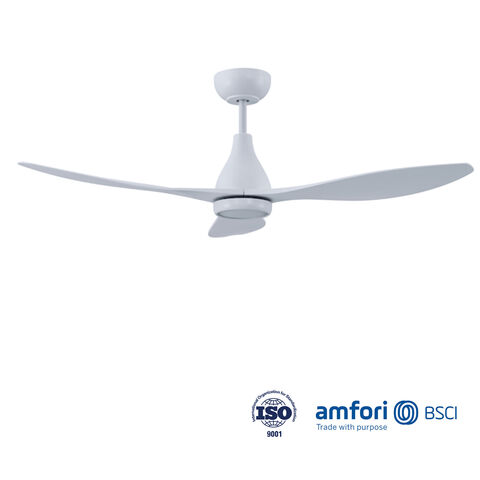 Ventilateur de plafond avec lumière LED 18W, 3 pales en plastique ABS, télécommande RF avec options de contrôle intelligent, 44/52 pouces. Idéal pour les distributeurs et grossistes.