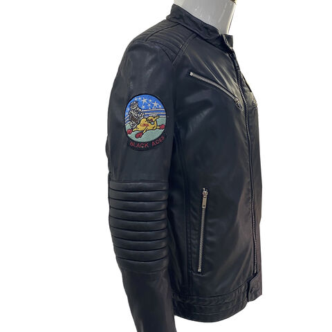 Printed Leather Jacket - Print Jacket - Embroidery Jacket