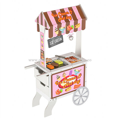 Compre Divertido Juego De Roles De Compras, Carrito De Madera De